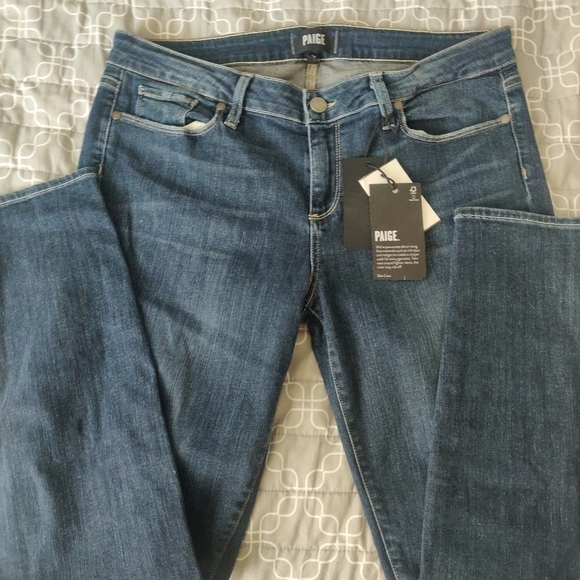 Paige Verdugo Ankle Distressed Jeans - Size 32 - NEW WITH TAGS - Picture 1 of 7